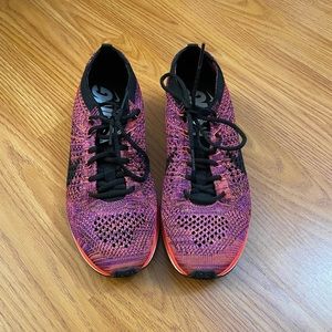 Nike flyknit racers acai berry